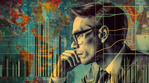 colorful design of search engine marketing specialist with graphs and charts